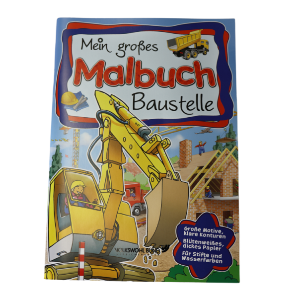 A4 Malbuch Baustelle